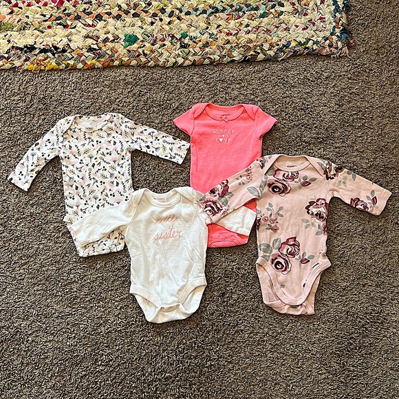 Carter's Other - Baby Girl Onesies | Newborn | Lot of 4